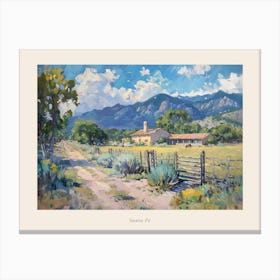 Western Landscapes Santa Fe New Mexico 1 Poster Canvas Print