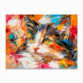 Cat Painting Canvas Print