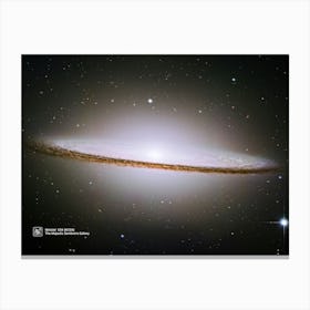 The Majestic Sombrero Galaxy M104 / Messier 104 (M104) — NASA Hubble Space Telescope — space poster Canvas Print