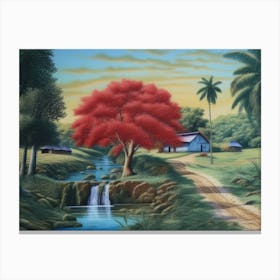 Red Tree Canvas Print