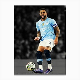 Kyle Walker Of Manchester City Canvas Print