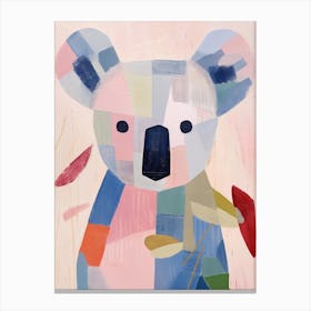 Playful Illustration Of Koala For Kids Room 4 Canvas Print