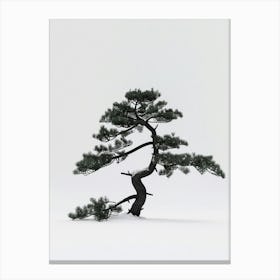 Pine Tree Pixel Illustration 1 Canvas Print