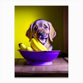 Puppybowlbanana Canvas Print