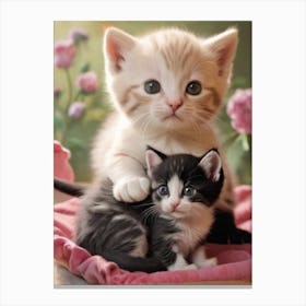 Cute Kittens 4 Canvas Print