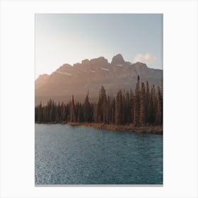 Warm Sunset Lake Canvas Print