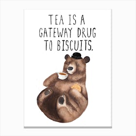 Biscuit Bear Canvas Print