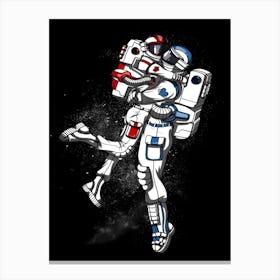 Astronaut Hug Space Canvas Print