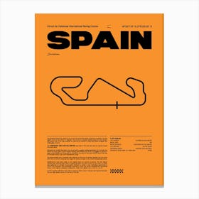 F1 Race Track Spain Formula 1 Racing Track F1 Merch Formula One F1 Poster Formula 1 Poster F1 Canvas Print
