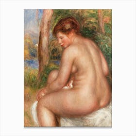 Bather In Three Quarter View, Pierre Auguste Renoir Canvas Print
