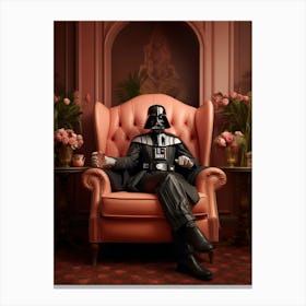 Darth Vader In Wes Anderson Style 38 Canvas Print