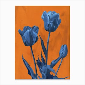 Blue Tulips 7 Canvas Print