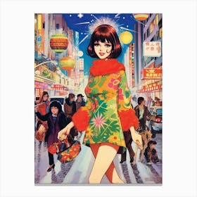 Fantasy Holidays In Tokyo Kitsch 1 Canvas Print