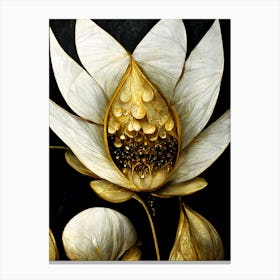 modern lotus flower Canvas Print