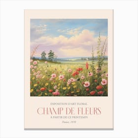 Champ De Fleurs, Floral Art Exhibition 33 Canvas Print