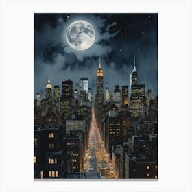 NYC Nightscape Canvas Print