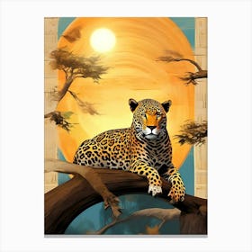 tiger with tree Canvas Print