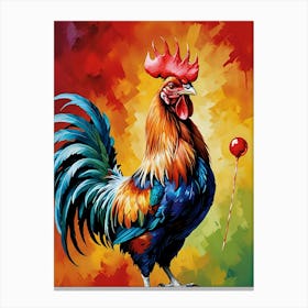 Rooster Painting 1 Canvas Print