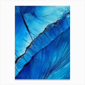 Abstract Blue Painting Art Canvas Print