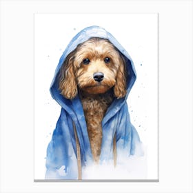 Poodle Dog As A Jedi 1 Canvas Print