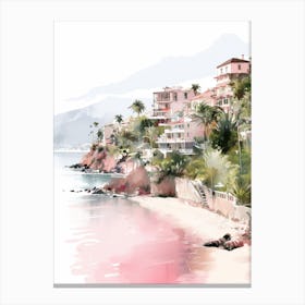 A Sketch Of Himara Albania 4 Canvas Print