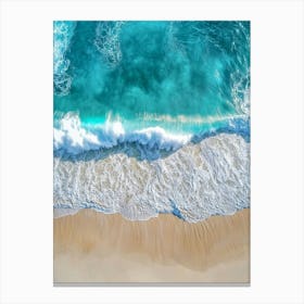 Aerial View Of A Beach 55 Canvas Print