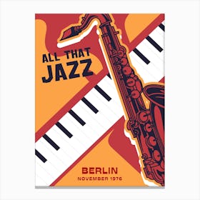 All That Jazz 1 Canvas Print