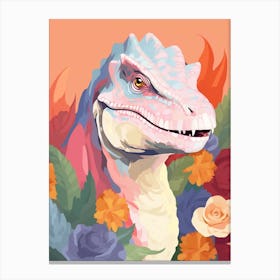 Colourful Dinosaur Iguanodon 5 Canvas Print