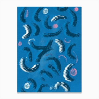 Abstracto Waves Canvas Print