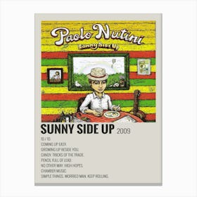 Paolo Nutini Sunny Side Up Ro Sunny Side Up 2009 Poster 1 Canvas Print