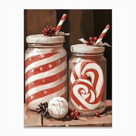 Candy Canes 2 Canvas Print