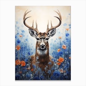 Deer In The Meadow 3 Canvas Print
