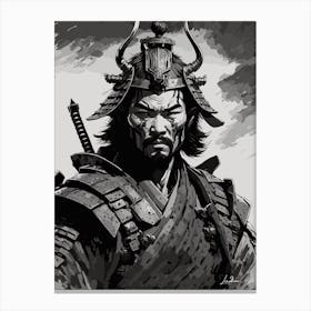 Old Samurai warrior Canvas Print