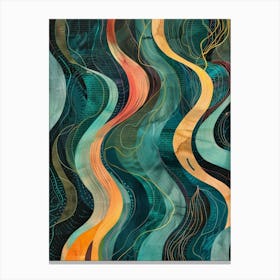 Wavy Lines 6 Canvas Print