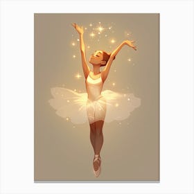 Shimmer Ballerina Canvas Print