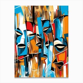 African Masks Canvas Print