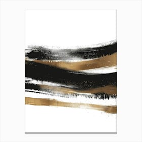 Abstract Brush Strokes Painting Canvas Print