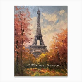Eiffel Tower Paris France Pissarro Style 4 Canvas Print