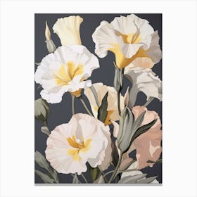 Lisianthus 1 Flower Painting Canvas Print