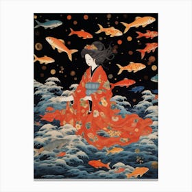 Ukiyo Beauty Japanese Style 16 Canvas Print