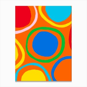 Colorful Circles 6 Canvas Print