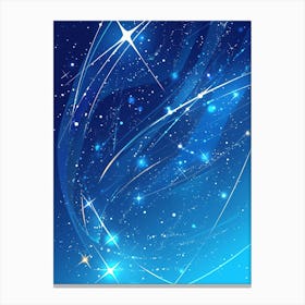 Starry Sky Background Canvas Print