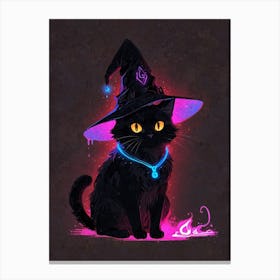 Witch Cat 3 Canvas Print