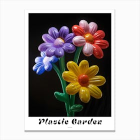 Bright Inflatable Flowers Poster Asters 2 Canvas Print
