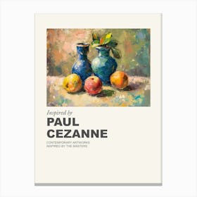 Museum Poster Inspired By Paul Cezanne 4 Canvas Print