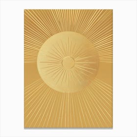 Golden Sunburst 1 Canvas Print