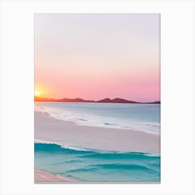 Whitehaven Beach, Australia Pink Photography 1 Canvas Print