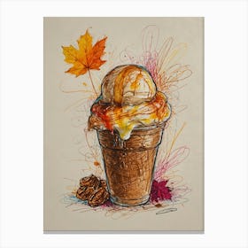 Ice Cream Sundae 18 Canvas Print