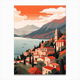 Montenegro 2 Travel Illustration Canvas Print