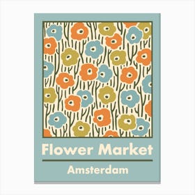 Amsterdam Flower Market Canvas Print